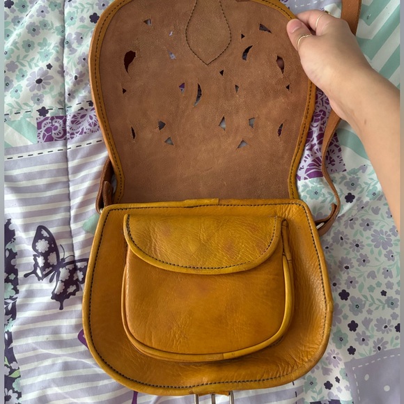 Vintage genuine leather bag - Picture 2 of 4